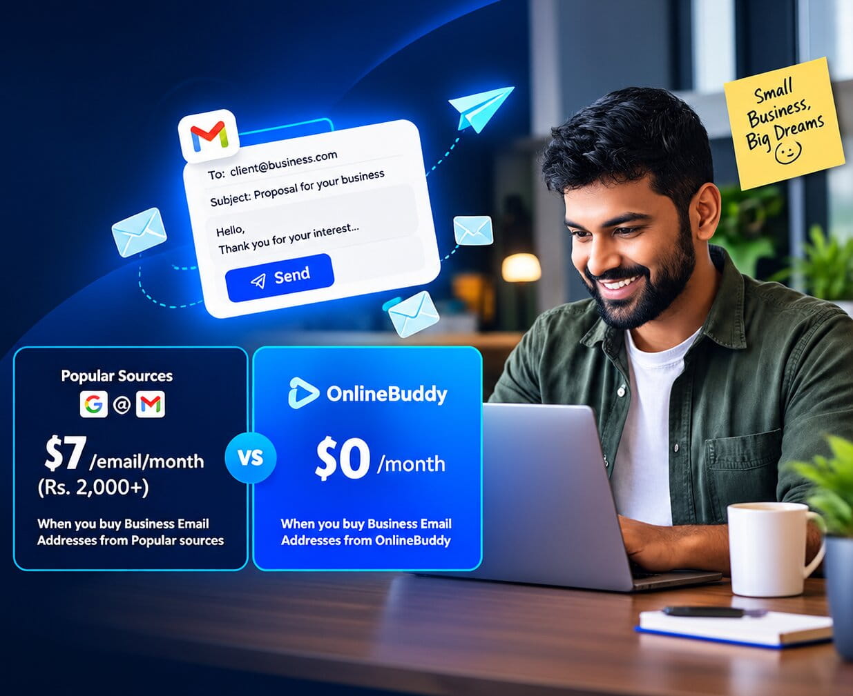 Professional Business Email with zero monthly cost